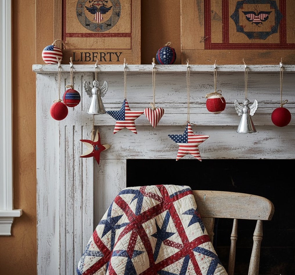 Americana Folk Vintage Ornamen 1761900157