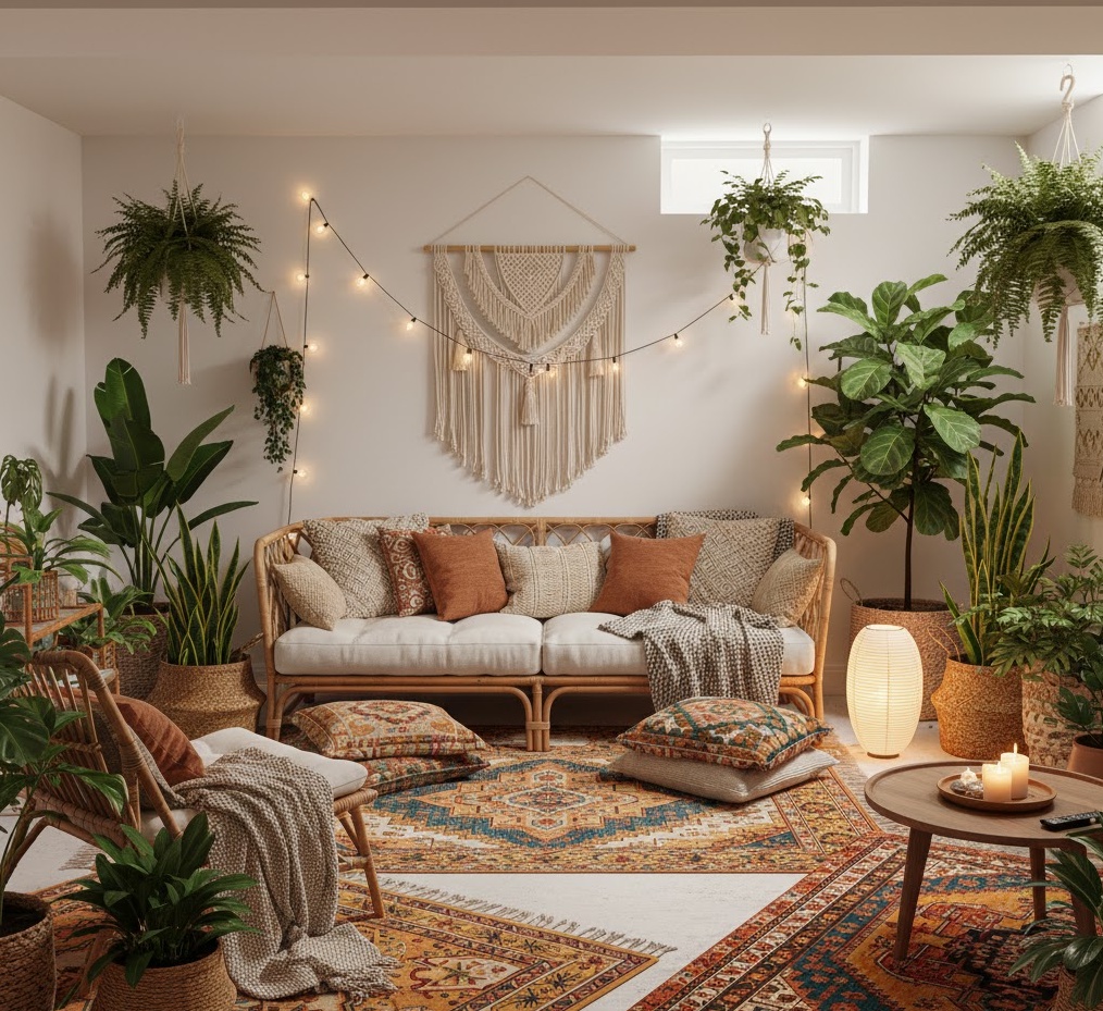 Bohemian Chic Basement Retreat 1761792492