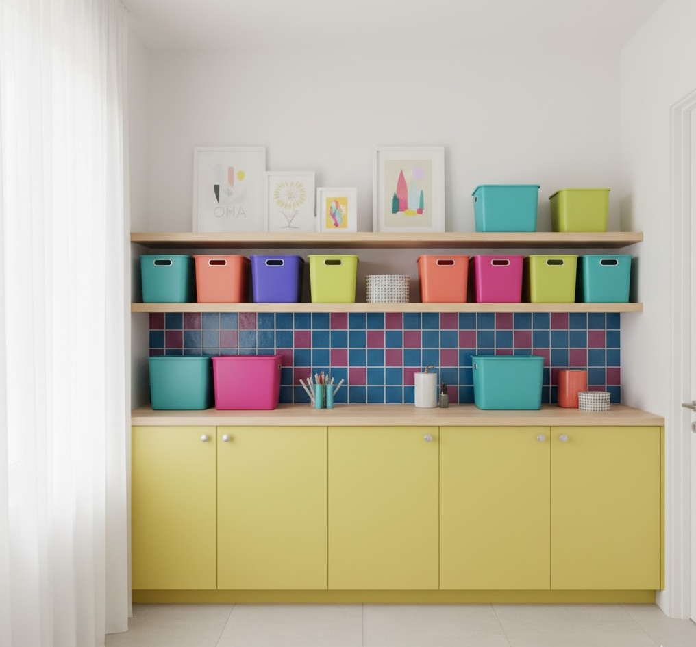 Colourful Playful Laundry Area 1761872528