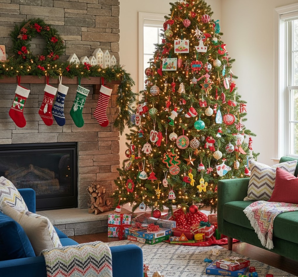 Festive Family Christmas Home 1761905070