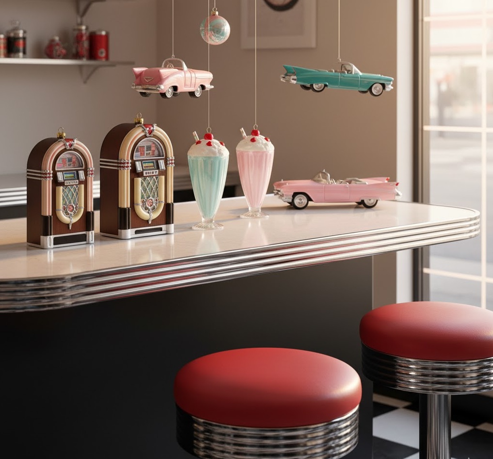 Fifties Diner Vintage Ornament 1761899779