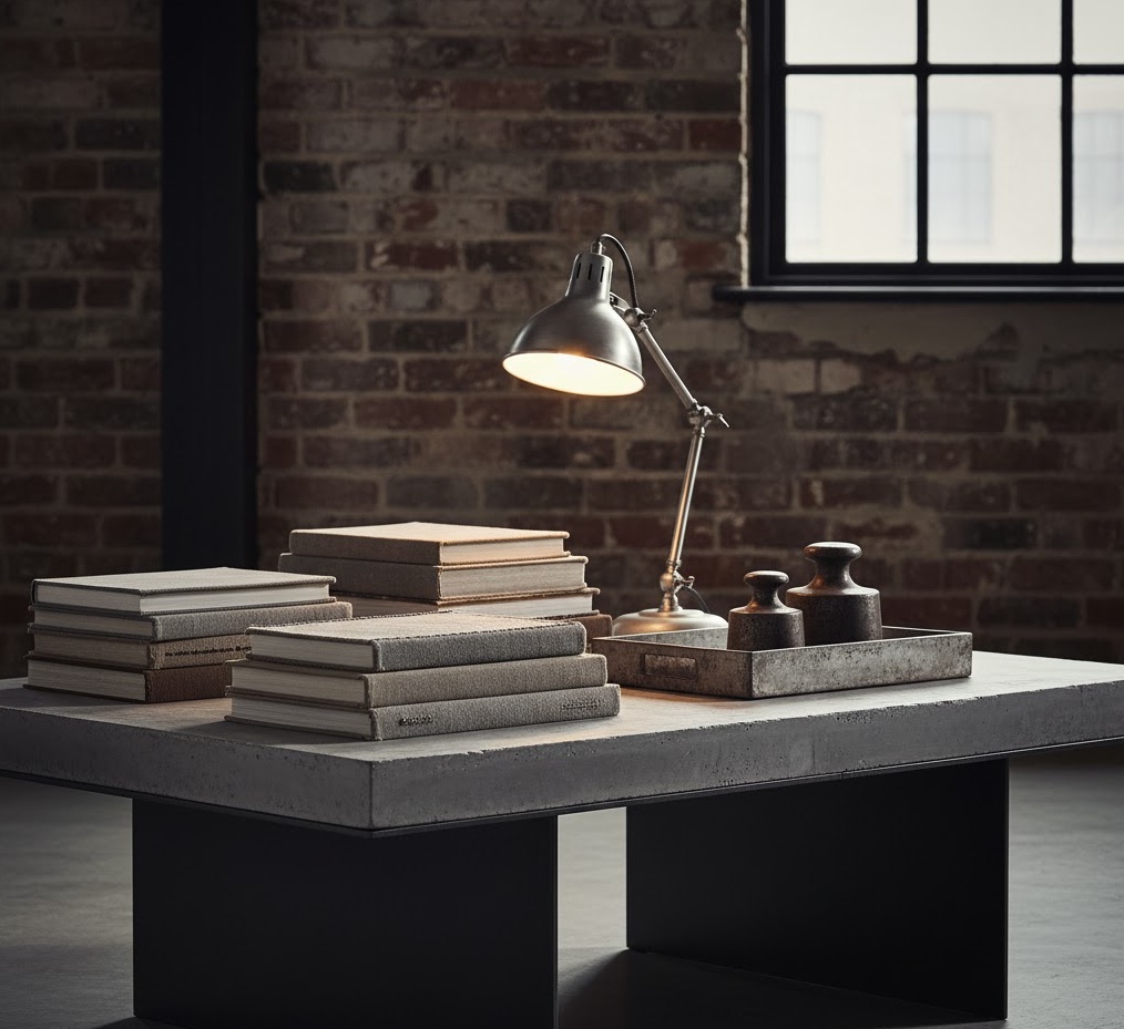 Industrial Loft Book Arrangeme 1761811064