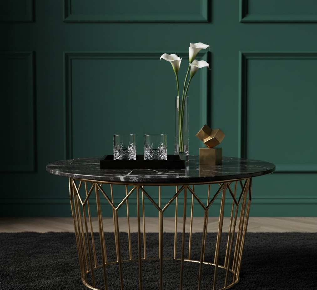 Modern Art Deco Round Table 1761809592