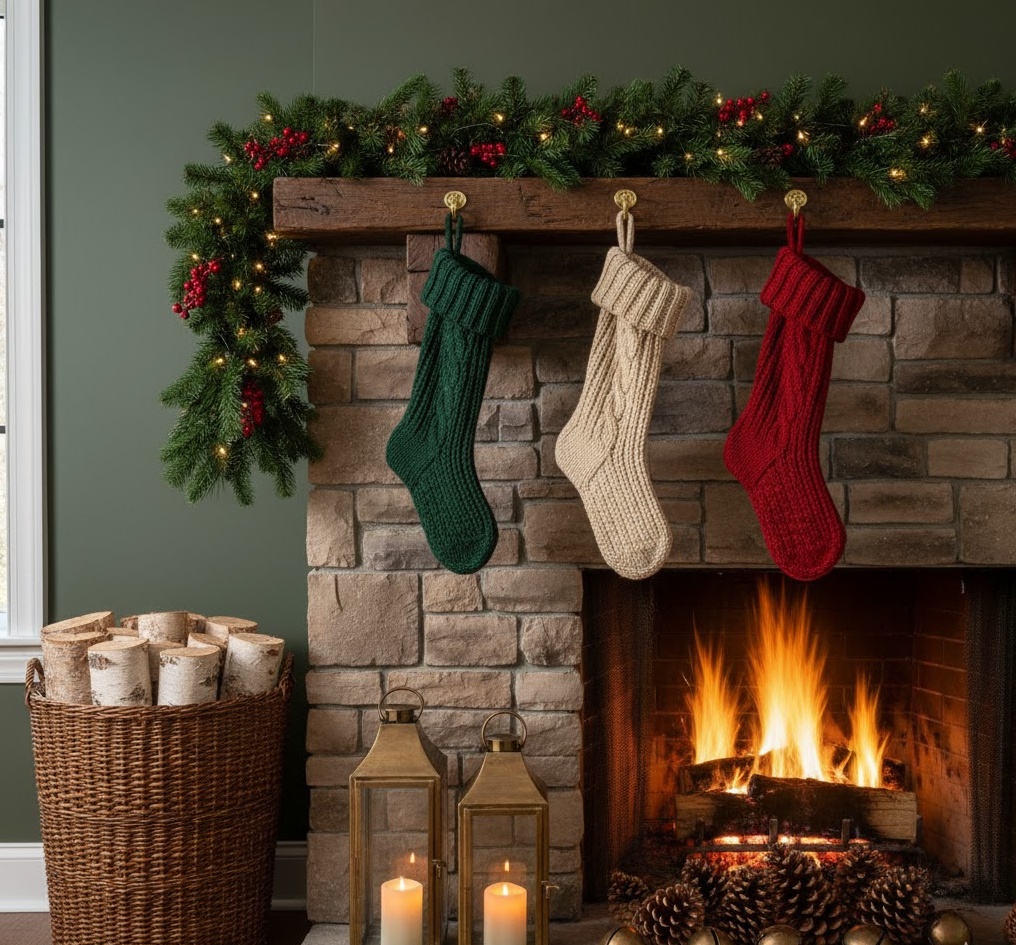 Rustic Christmas Fireplace Dec 1761898470