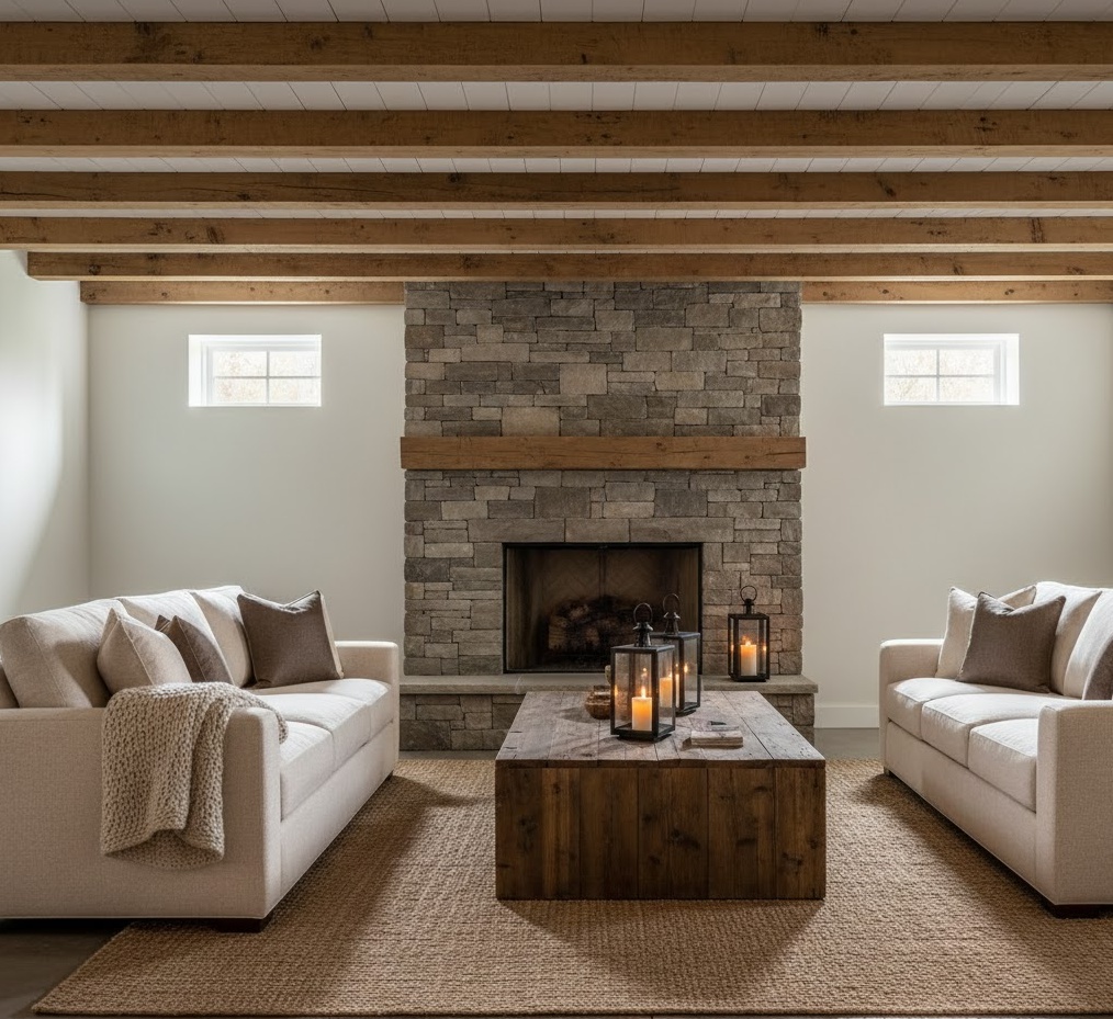 Rustic Farmhouse Basement Cool 1761791411