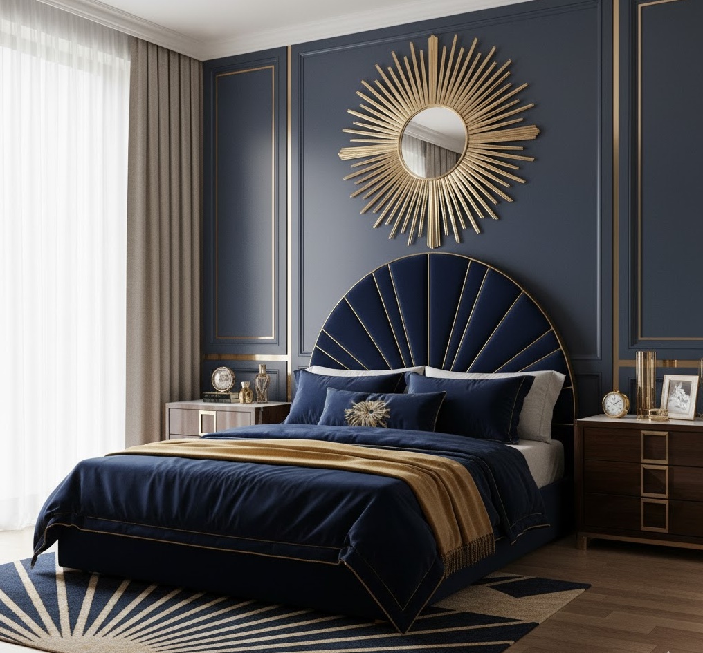 Sunburst Deco Bedroom 1761873836