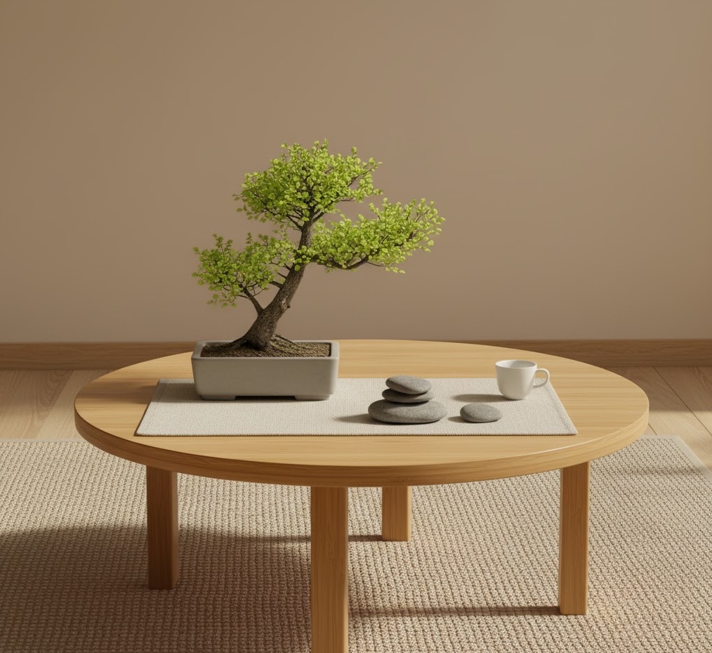 Zen Inspired Round Table 1761809641