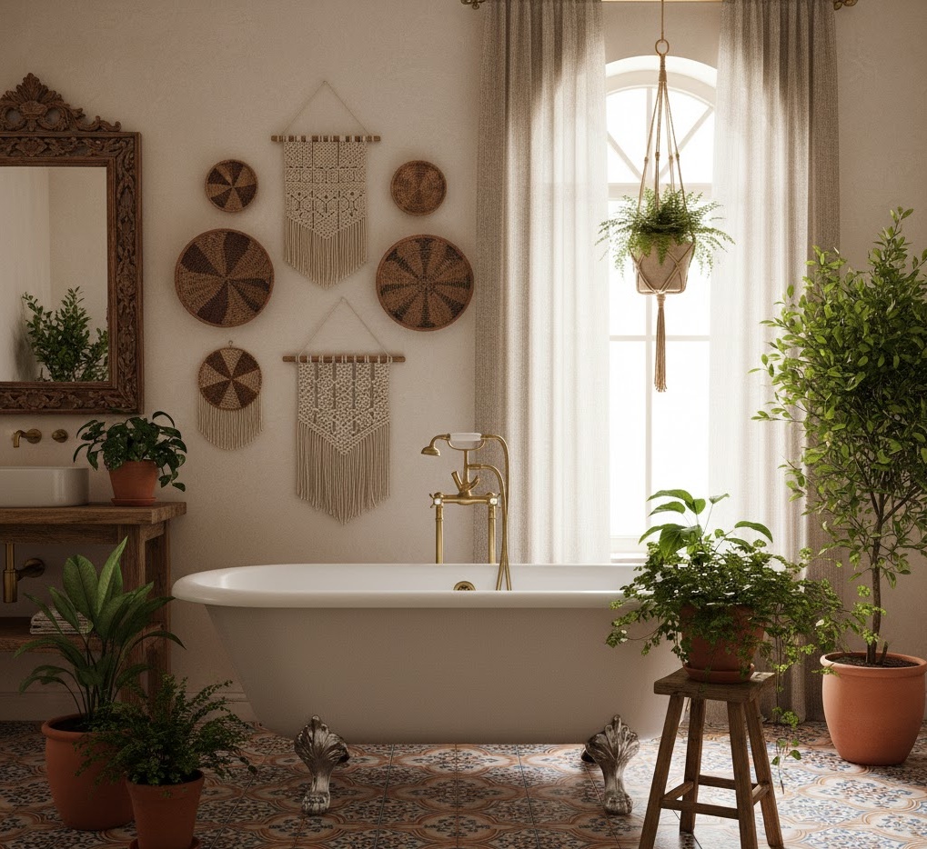 Bohemian Bathroom Retreat 1761993819