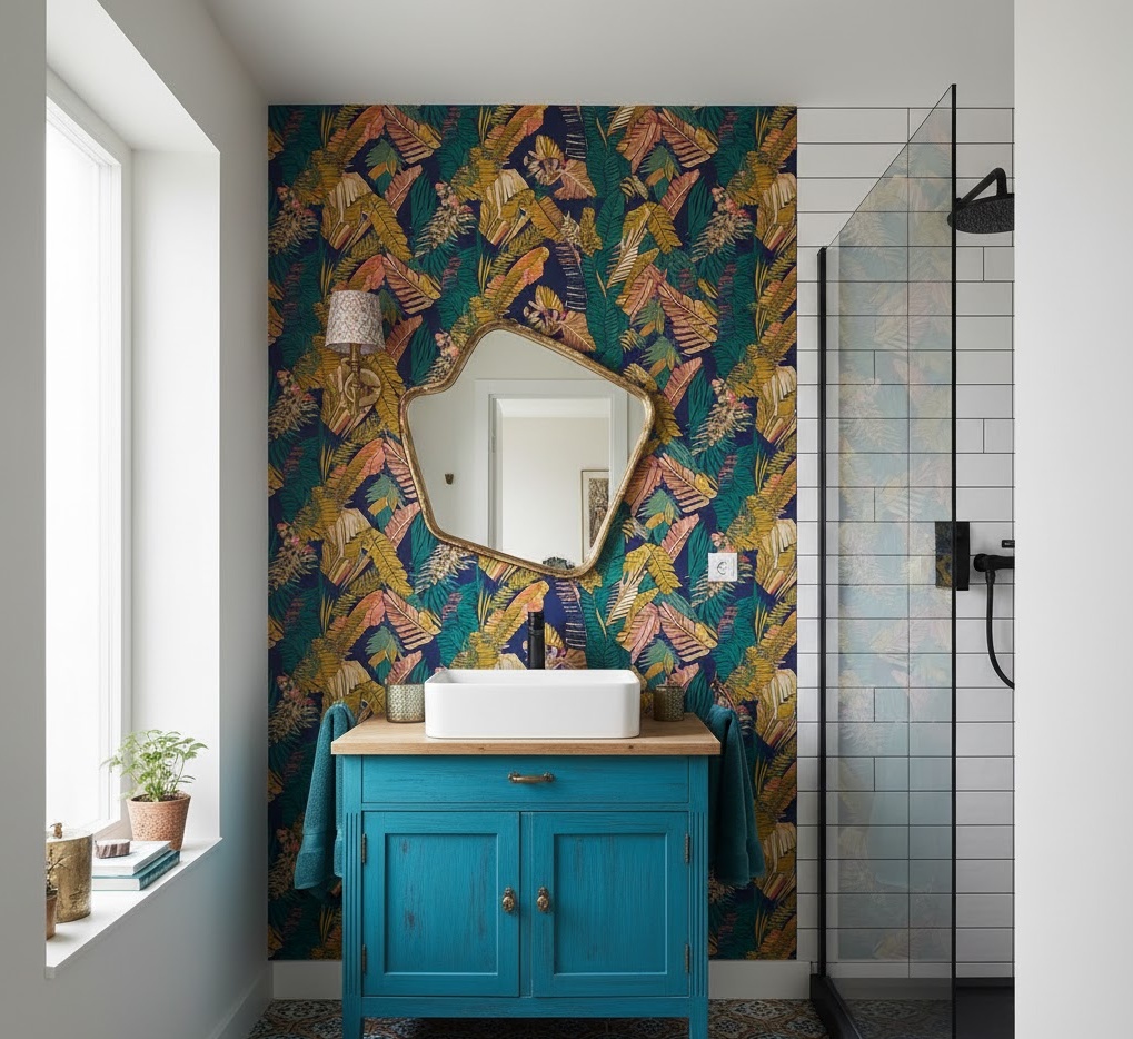 Eclectic Small Bathroom Flair 1761962214