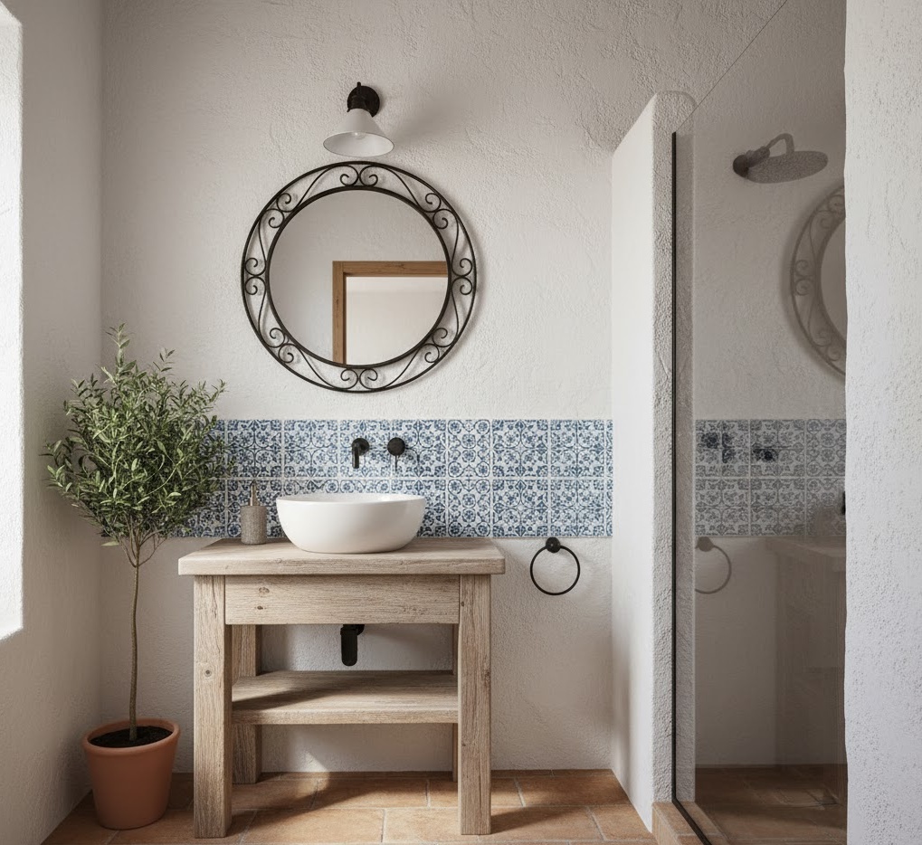 Mediterranean Small Bathroom F 1761962283